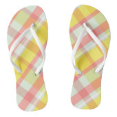 Geelroze Teenslippers (Voetbed)