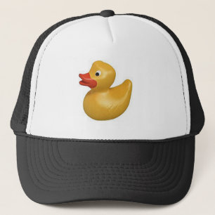 geelrubbereend ontwerp trucker pet