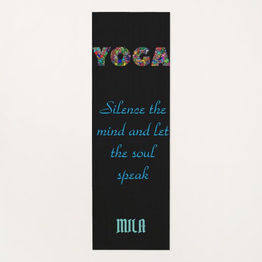 Geelsmat Yogamat (Voorkant)