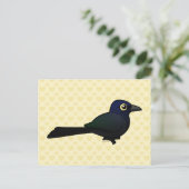 Geelstaartgrackle Briefkaart (Staand voorkant)