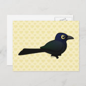 Geelstaartgrackle Briefkaart (Voorkant / Achterkant)