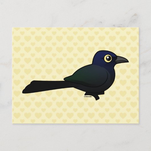 Geelstaartgrackle Briefkaart (Voorkant)