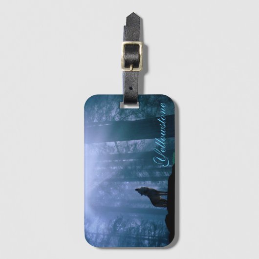 geelsteen Bagagelabel-Wolf Bagagelabel (Voorkant (verticaal))