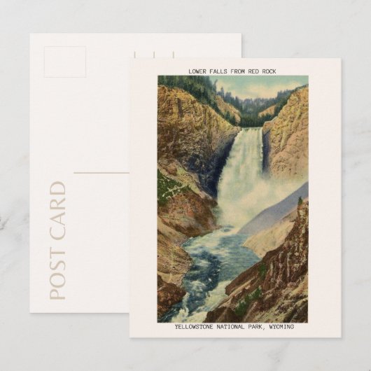  geelsteen Briefkaart, onderste Herfsten Briefkaart (Voorkant / Achterkant)