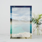 geelsteen briefpapier (Staand voorkant)