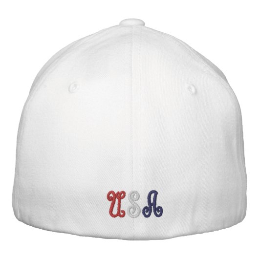 Geelsteen geborduurd Pet van Baseball Pet (Achterkant)