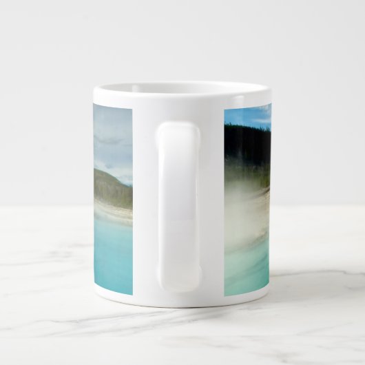 geelsteen grote koffiekop (Achterkant)