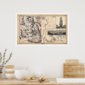 geelsteen in het Duitse Poster 1871 (Keuken)