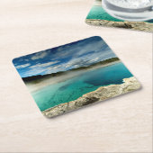 geelsteen kartonnen onderzetters (Schuin)