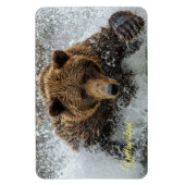 geelsteen Magnet-Beer Magneet (Verticaal)