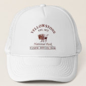 geelsteen nationaal park Wyoming Trucker Pet (Voorkant)