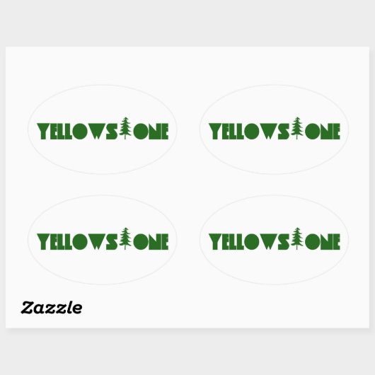 geelsteen ovale sticker (Vel)