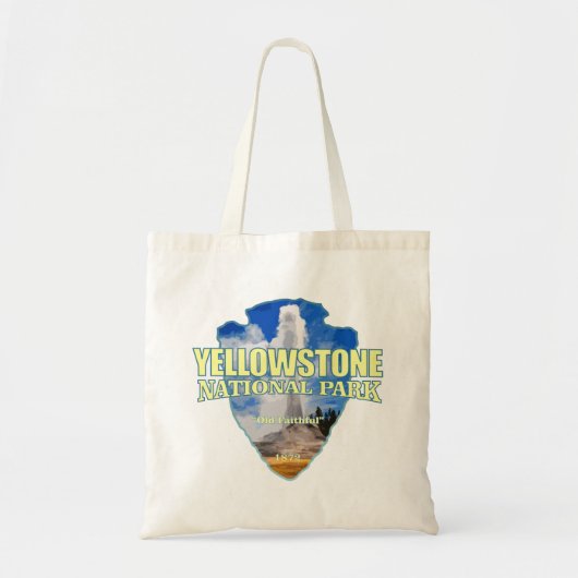Geelsteen (pijlpunt) tote bag (Voorkant)