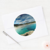 geelsteen ronde sticker (Envelop)