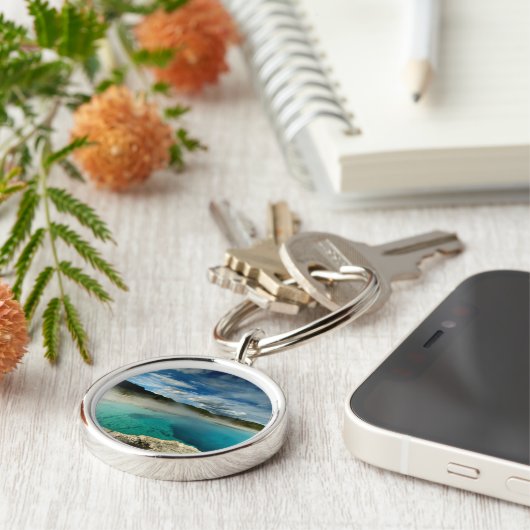 geelsteen sleutelhanger (Zijkant)