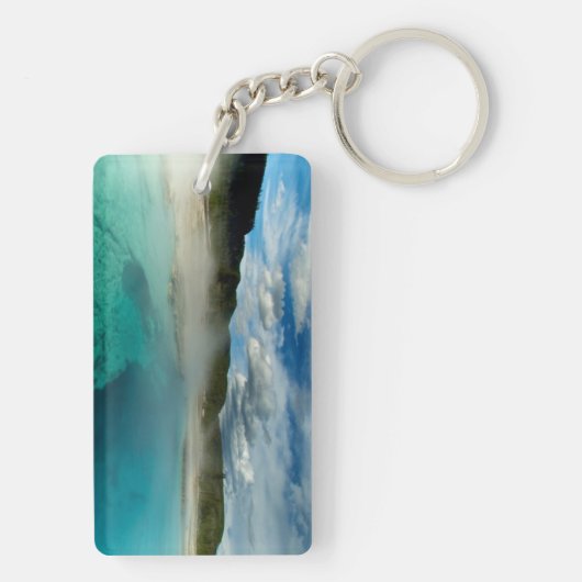 geelsteen sleutelhanger (achterkant)