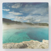 geelsteen stenen onderzetter (Voorkant)