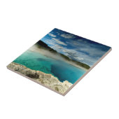 geelsteen tegeltje (Zijkant)