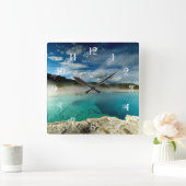 geelsteen vierkante klok (Huis)