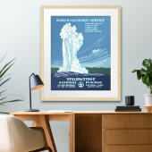 geelsteen WPA-reizen Poster