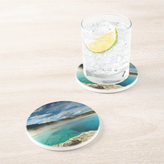 geelsteen zandsteen onderzetter (Zijkant)