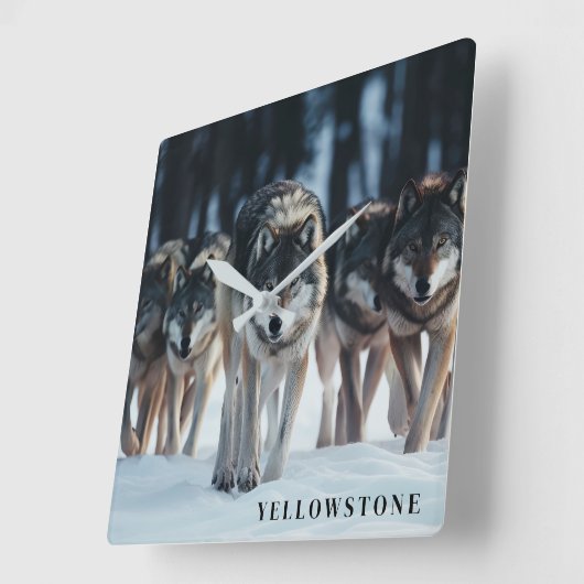 Geelsteenwolven Vierkante Klok (Hoek)