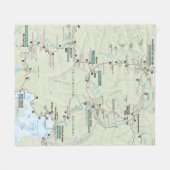 Geelstenen landdeken fleece deken (Voorkant (Horizontaal))