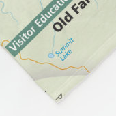 Geelstenen landdeken fleece deken (Hoek)