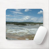 Geelstenen warme grond, geyser muismat (Met muis)