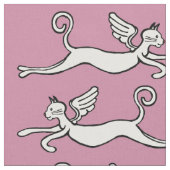 Geelte katten op roze achtergrond stof (Close Up)