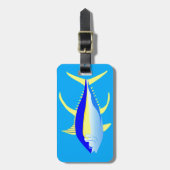 Geelvintonijn Bagagelabel (Voorkant verticaal)