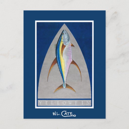 Geelvintonijn Briefkaarten (Voorkant)