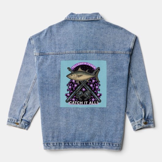 Geelvintonijn Denim Jacket (Achterkant)