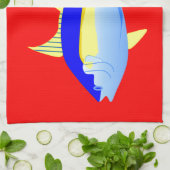 Geelvintonijn Theedoek (Gevouwen)