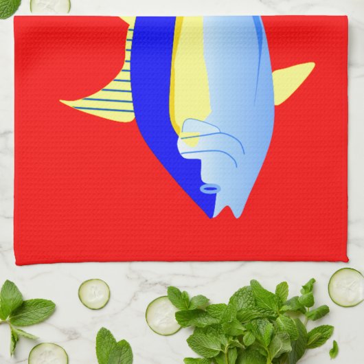 Geelvintonijn Theedoek (Gevouwen)