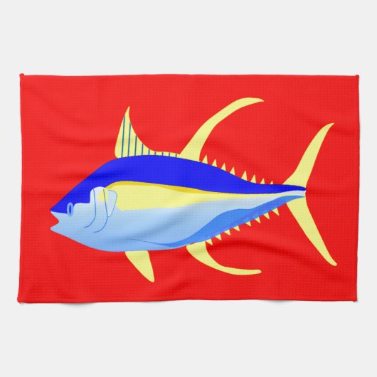 Geelvintonijn Theedoek (Horizontaal)