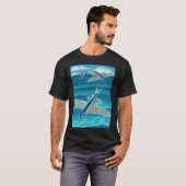 Geelvleugel vliegende vis t-shirt (Voorkant volledig)