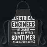 Geelvleugelstekelvarken Schort<br><div class="desc">Electrical engineer,  scientist,  funn,  Science,  Electrical developer,  statistical,  Electrical engineer gift,  engineer,  engineering</div>
