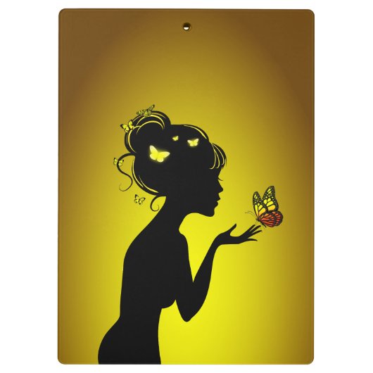 Geelvlindervrouw Klembord (Achterkant)