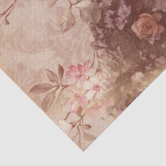  geelvrouw in Pet Shabby Chic Tissuepapier (Detail)