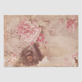  geelvrouw in Pet Shabby Chic Tissuepapier