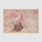 geelvrouw in Pet Shabby Chic Tissuepapier (Voorkant)