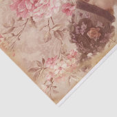  geelvrouw in Pet Shabby Chic Tissuepapier (Detail)