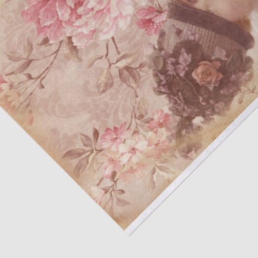 geelvrouw in Pet Shabby Chic Tissuepapier (Detail)