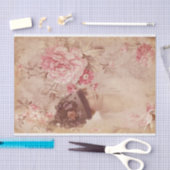  geelvrouw in Pet Shabby Chic Tissuepapier (Craft)