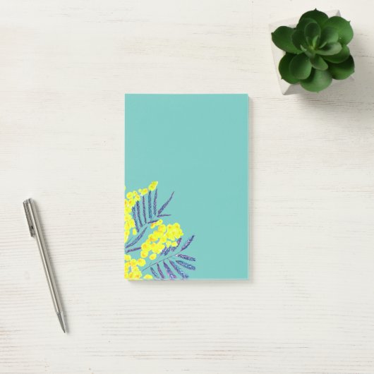 Geelwattenbloemen Post-it® Notes (Kantoor)