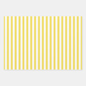 Geelwit Eenvoudige Stripes Patroon Geometrisch Inpakpapier Vel (Voorkant)