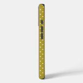 Geelwitte stippenpatroon  Case-Mate iPhone case (Achterkant / Links)