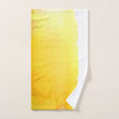 Geelzandstrandthema waterverf bad handdoek (Handdoek)