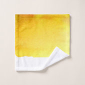 Geelzandstrandthema waterverf bad handdoek (Wasdoekje)